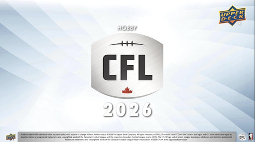 2026 Upper Deck CFL Football Hobby Box - Pastime Sports & Games