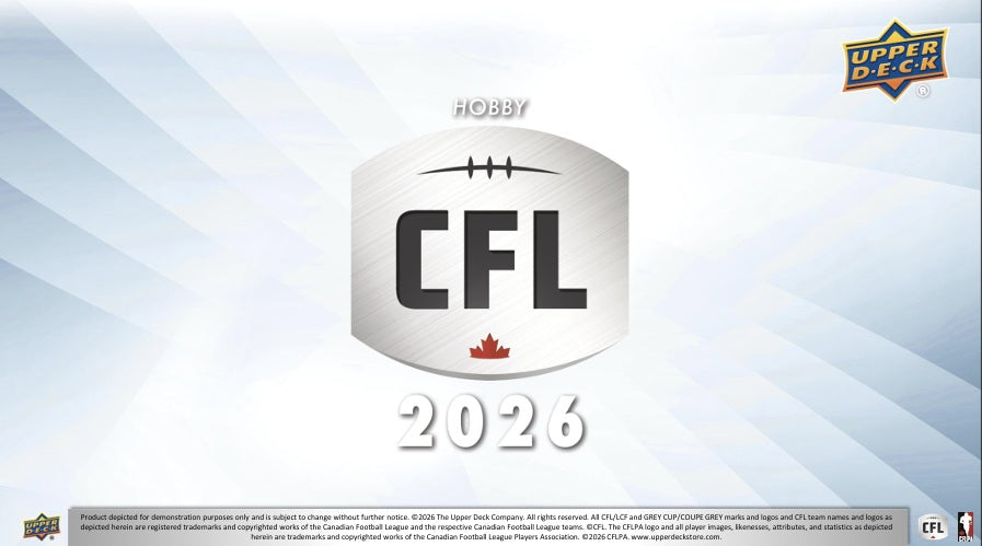 2026 Upper Deck CFL Football Hobby Box - Pastime Sports & Games