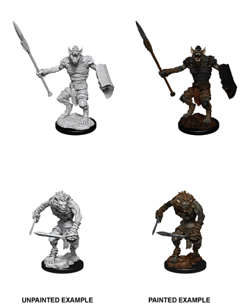 Nolzur's Marvelous Miniatures Gnoll & Gnoll Flesh Gnawer (90066) - Pastime Sports & Games