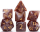 Aether Dice 7-Piece RPG Dice Set Latte Dice A Double Shot Of Espresso With Frothy Steamed Milk