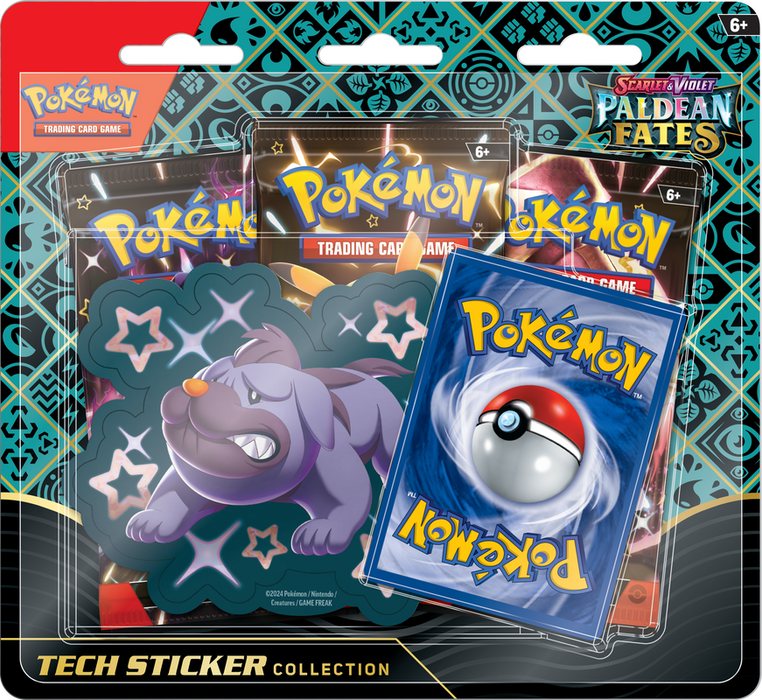 Pokemon Paldean Fates Tech Sticker Collection - Pastime Sports & Games