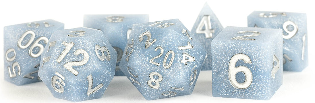 FanRoll 7-Piece Rubber Dice Set Glacial Debris - Pastime Sports & Games
