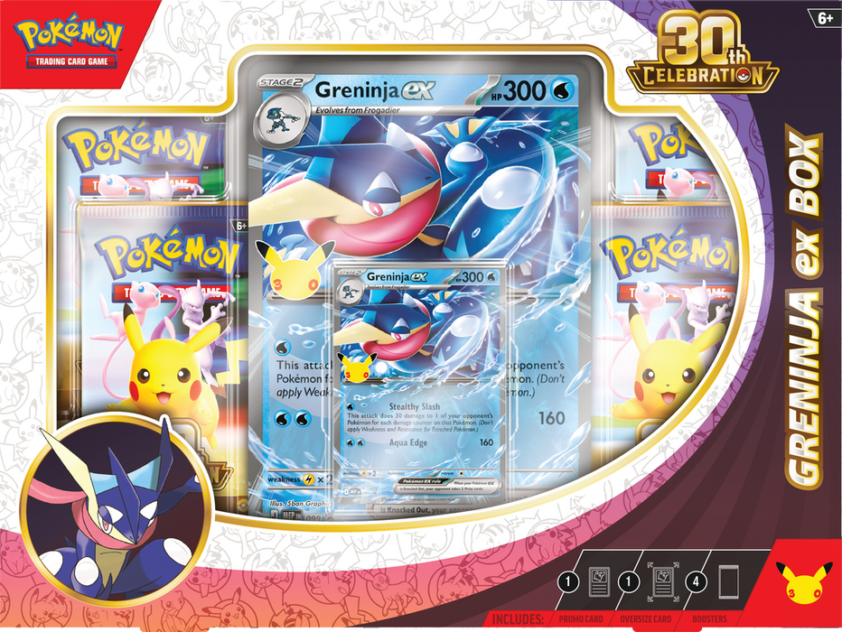 Pokemon 30th Celebration Sylveon Ex/Greninja Ex Collection Box/Case PRE ORDER