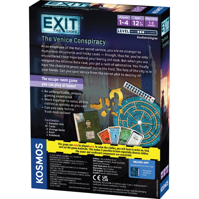 Exit The Venice Conspiracy - Pastime Sports & Games