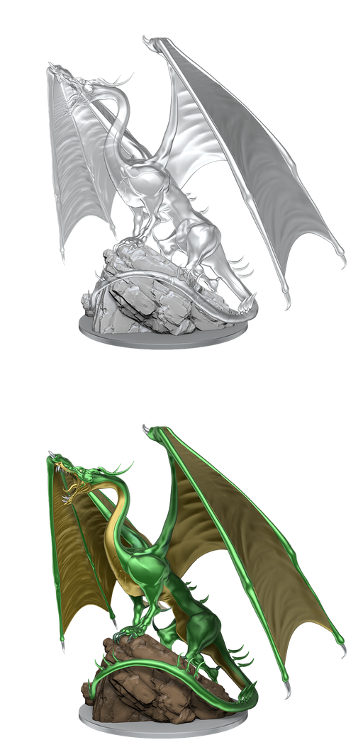 Nolzur's Marvelous Miniature Young Emerald Dragon