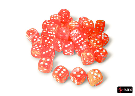 Festive 36-Piece D6 Dice Set Dahlia with White CHX27953