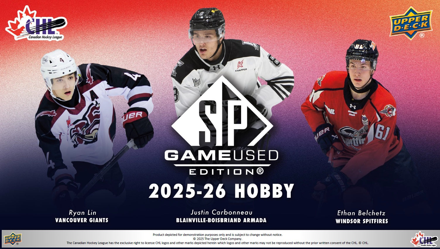2025/26 Upper Deck SP Game Used CHL Hockey Hobby Box/Case - Pastime Sports & Games