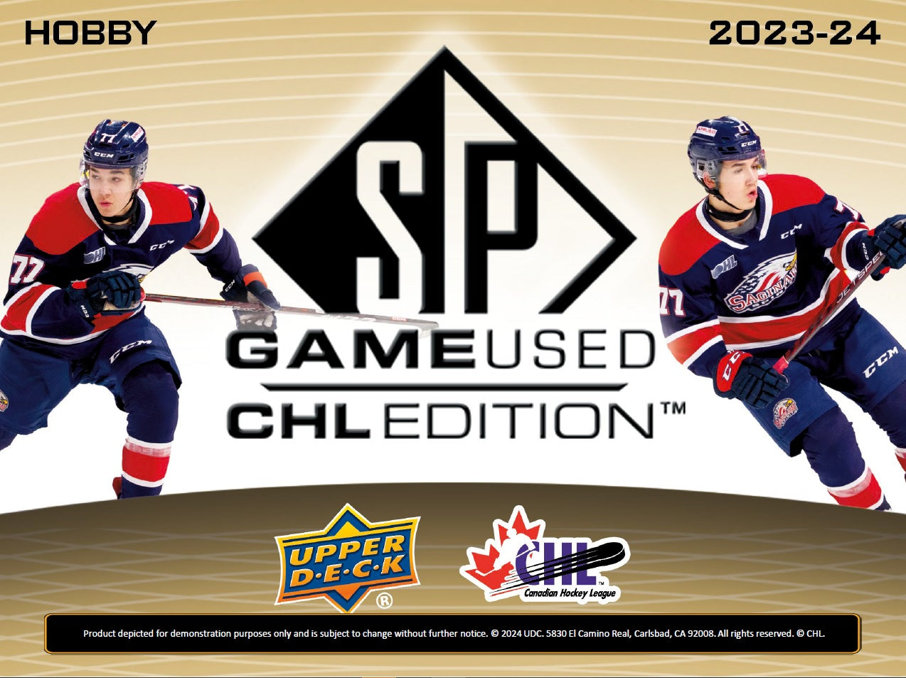 2023/24 Upper Deck SP Game Used CHL Hockey Hobby Box / Case