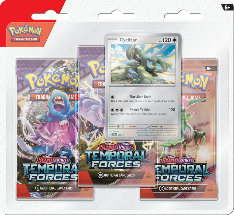 Pokemon Temporal Forces 3-Pack Blister - Pastime Sports & Games