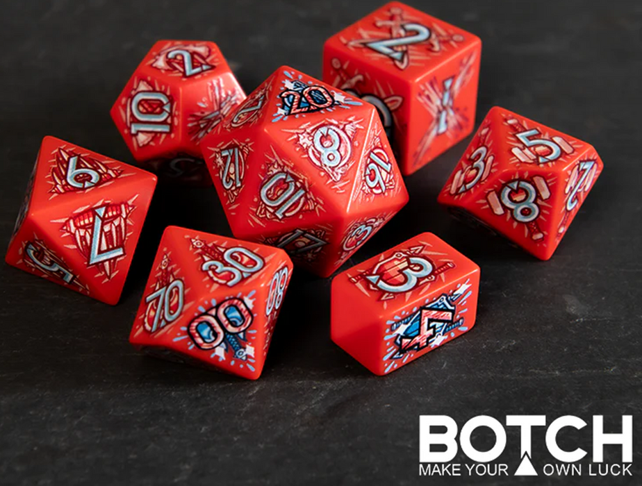 Botch Dice Melee Militia 7-Piece Dice Set