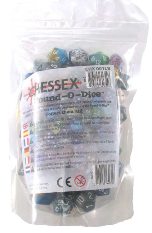 Chessex Pound O' Dice (80-100 Dice) - Pastime Sports & Games