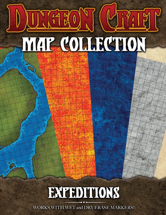 Dungeon Craft Battle Map Expeditions 4PK - Pastime Sports & Games