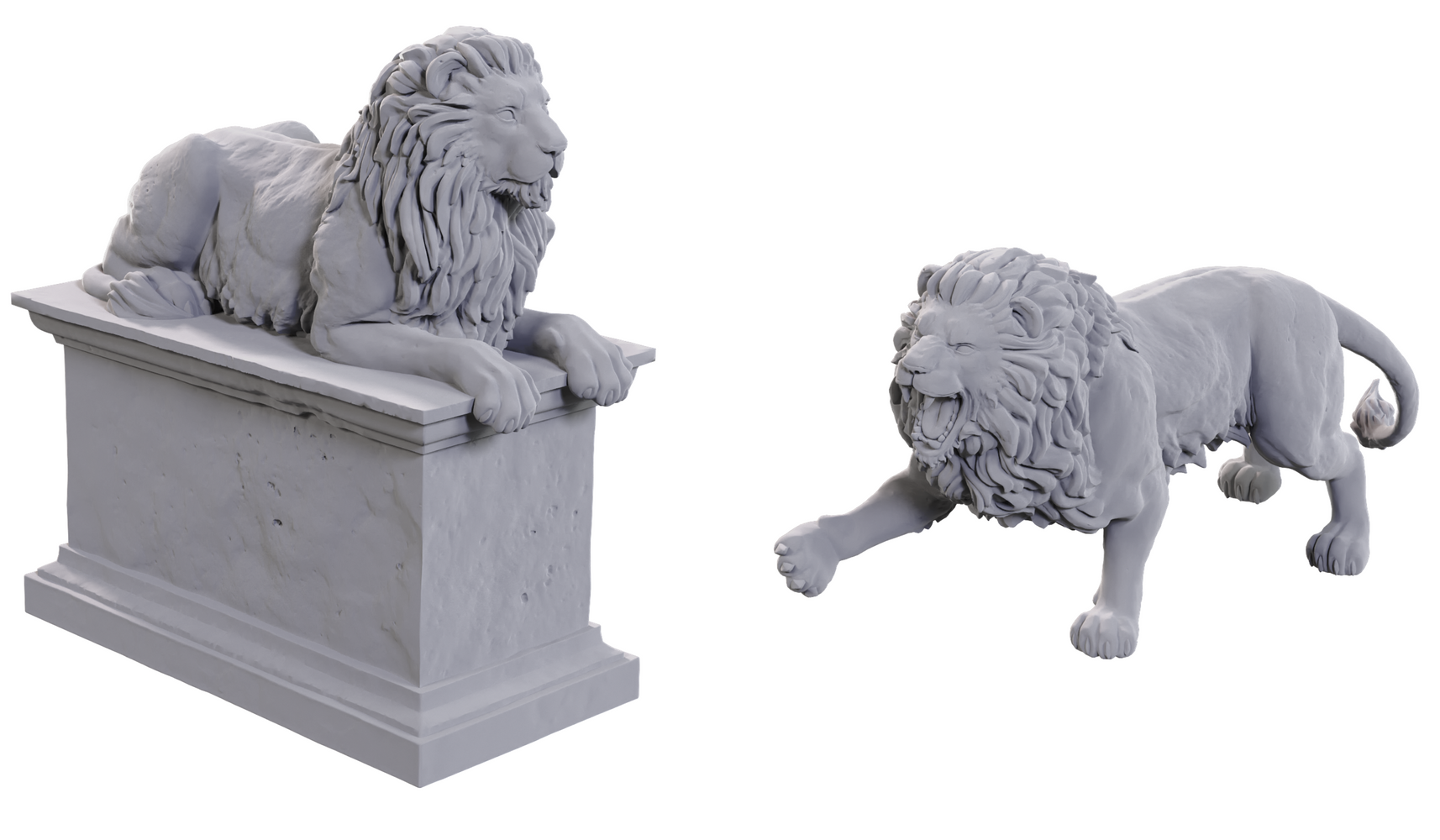 Pathfinder Battles Deep Cuts Stone Lion/Animated Stone Lion (90747) - Pastime Sports & Games
