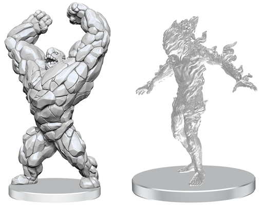 Pathfinder Battles Deep Cuts Unpainted Miniatures Living Landslide & Living Wildfire - Pastime Sports & Games
