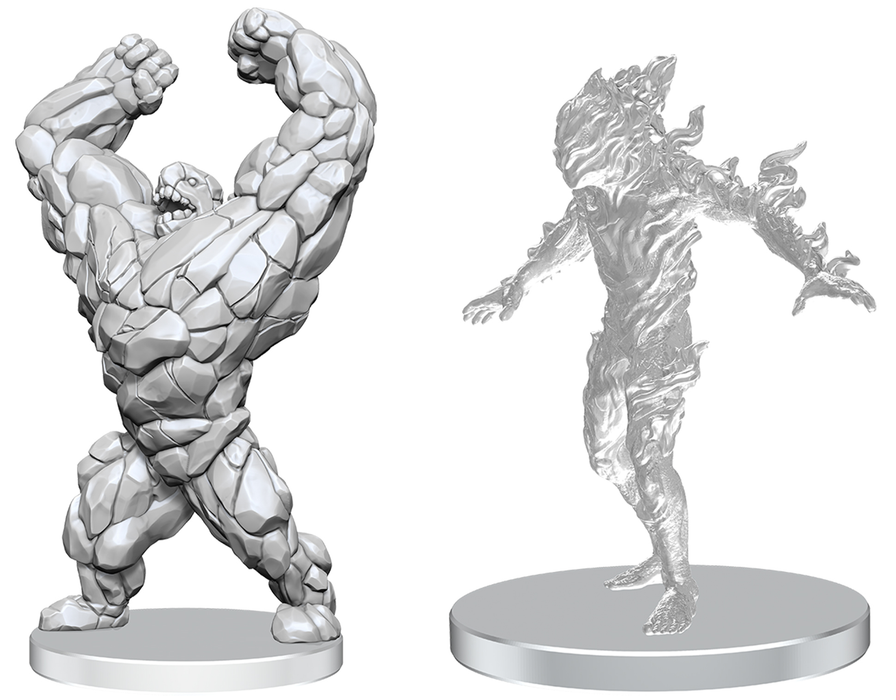 Pathfinder Battles Deep Cuts Unpainted Miniatures Living Landslide & Living Wildfire - Pastime Sports & Games