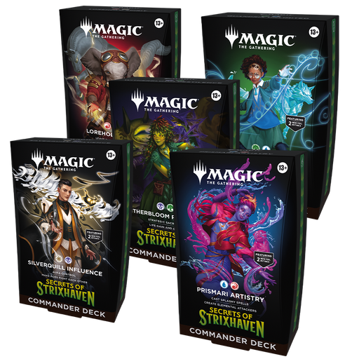 Magic The Gathering Secrets of Strixhaven Commander Decks/Case - Pastime Sports & Games