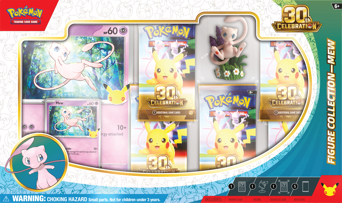 Pokemon 30th Celebration Mew/Mewtwo Figure Collection Box/Case PRE ORDER