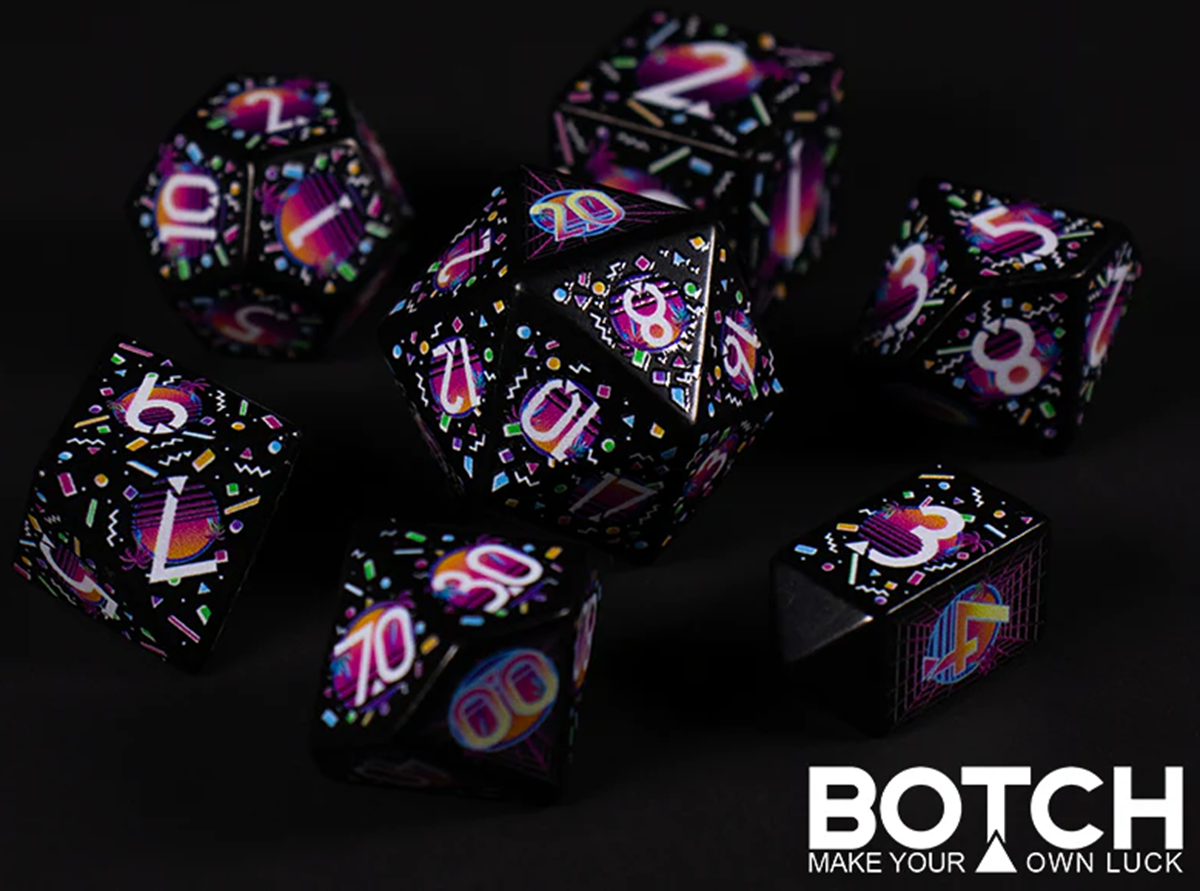Botch Dice Synth Nights 7-Piece Dice Set