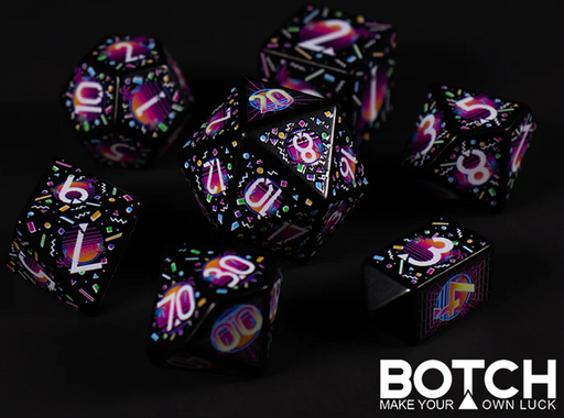 Botch Dice Synth Nights 7-Piece Dice Set