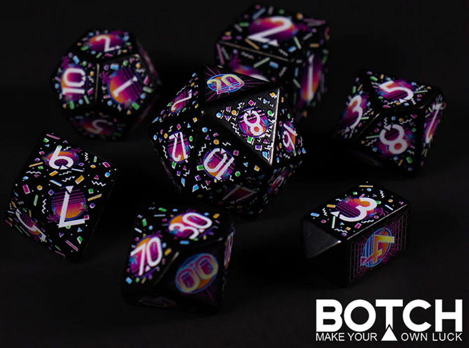 Botch Dice Synth Nights 7-Piece Dice Set