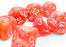Festive 7-Piece Mega-Hedral Dice Set Dahlia With White (CHX22553)