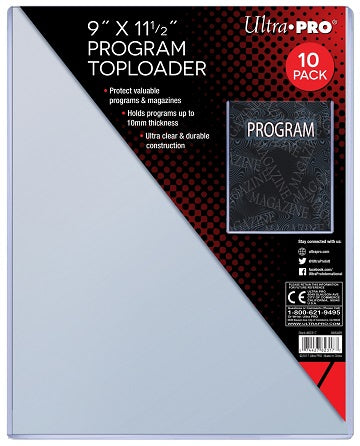 Ultra Pro 9"x11 1/2" Toploader - Pastime Sports & Games