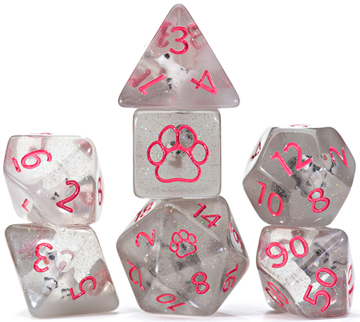 Inclusion 7-Piece Dice Set Cat Dice