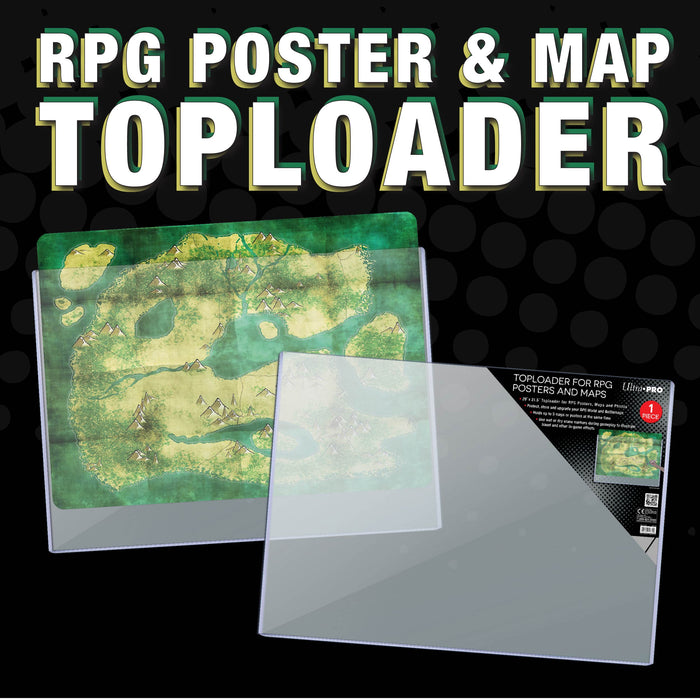 Ultra Pro Toploader 29"x21.5" For RPG Posters & Maps - Pastime Sports & Games