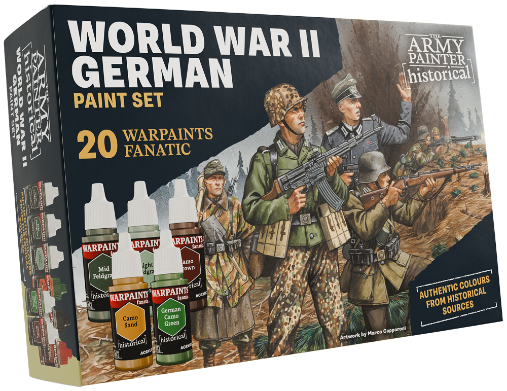 The Army Painter Historical WWII German Paint Set - Pastime Sports & Games