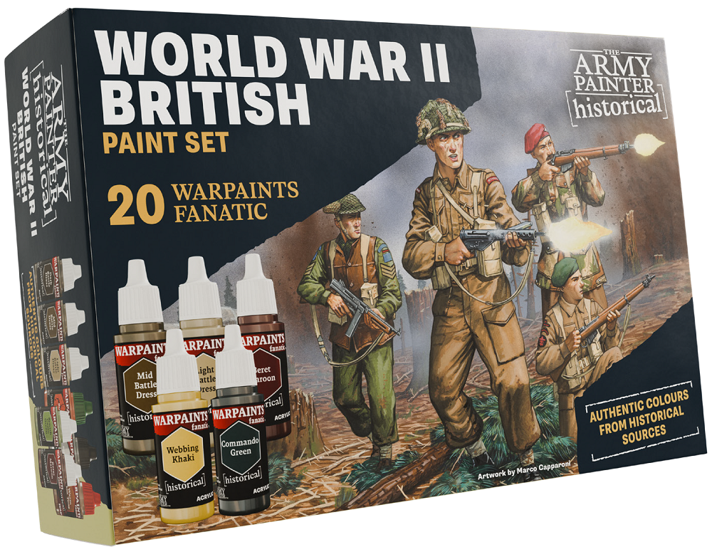 The Army Painter Historical WWII British Paint Set - Pastime Sports & Games