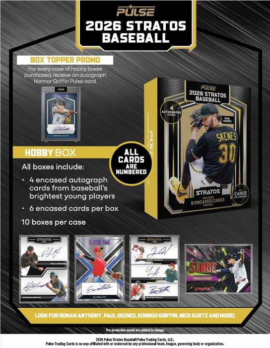 2026 Pulse Stratos Baseball Hobby Box PRE ORDER