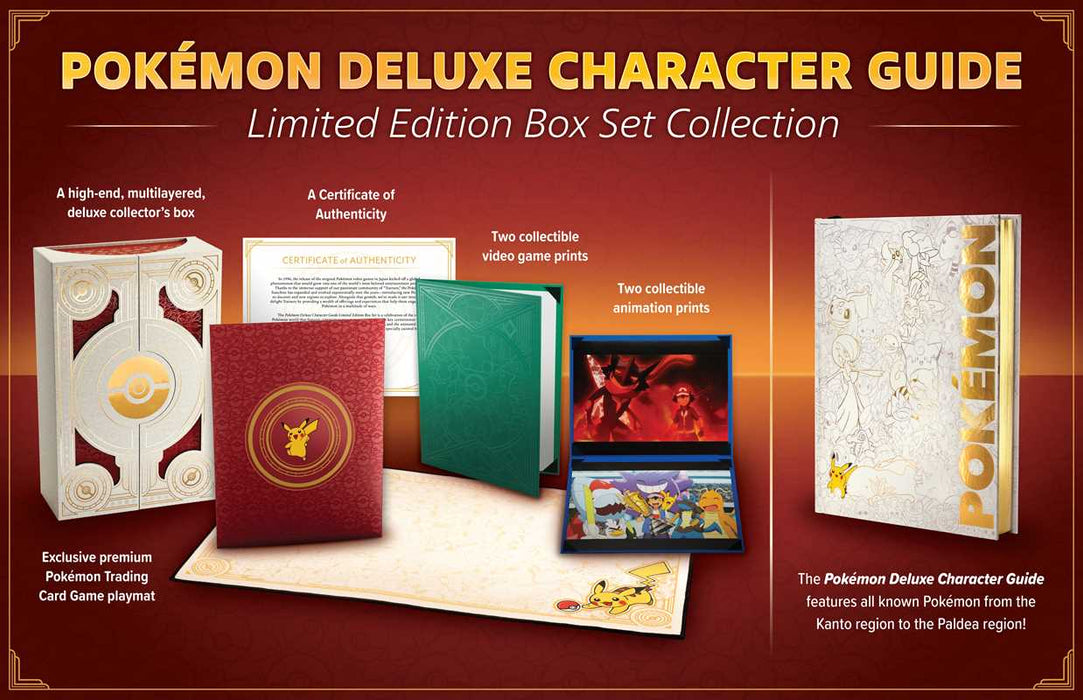 Pokemon Deluxe Character Guide Limited Edition Box Set Collection