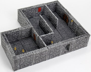 Warlock 4D Tiles Dungeon Tiles II Full Height Stone Walls Expansion