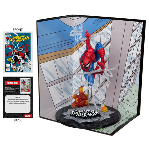 Marvel Spider-Man 1:10th Scale Collection With Comic Scene (The Amazing Spider-Man #302) - Pastime Sports & Games