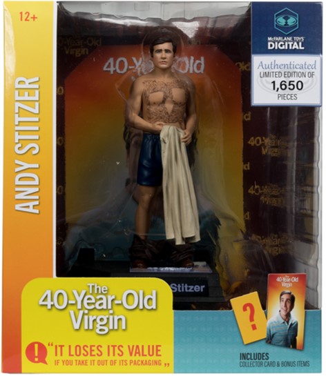 McFarlane Movie Maniacs 6" Posed NBC Figure The 40-Year-Old Virgin (Andy Stitzer)
