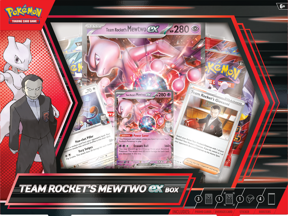 Pokemon Team Rocket's MewTwo ex Box - Pastime Sports & Games