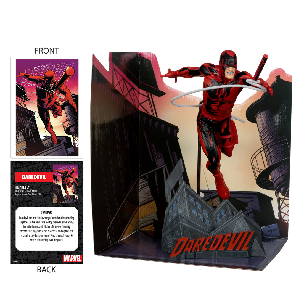 Marvel Daredevil 1:10th Scale Collection With Comic Scene (Daredevil #600) - Pastime Sports & Games