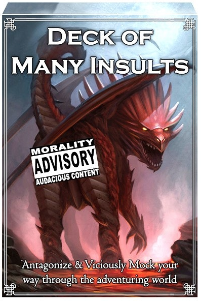 Dungeons & Dragons The Deck Of Many Insults