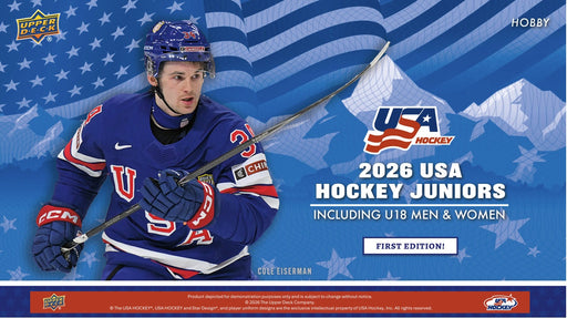 2026 Upper Deck Team USA Juniors Hockey Hobby Box/Case PRE ORDER - Pastime Sports & Games