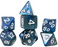 Sirius Dice 7-Piece Dice Set Gaming Treasures Unearthed Sapphire - Pastime Sports & Games