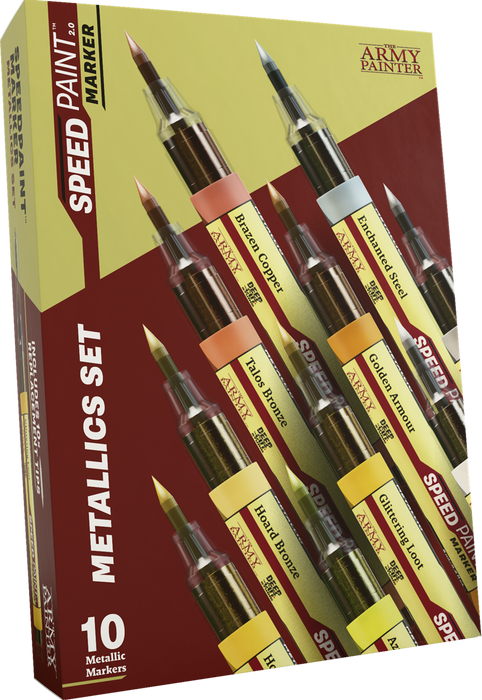 The Army Painter Speedpaint Marker Metallic Set - Pastime Sports & Games