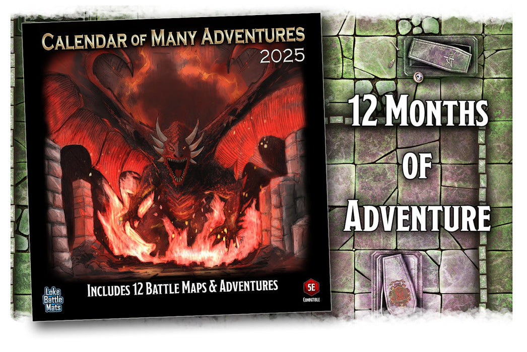 Calendar Of Many Adventures 2025