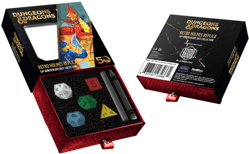 Dungeons & Dragons 50th Anniversary Vintage Dice Set - Pastime Sports & Games