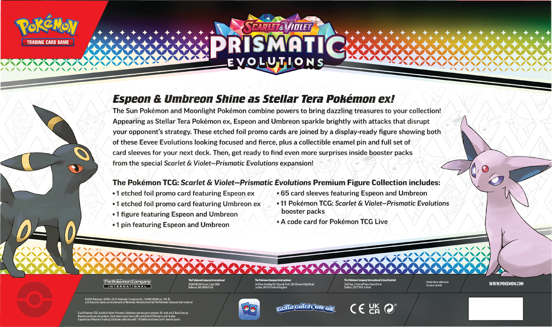 Pokemon Prismatic Evolutions Premium Figure Collection - Pastime Sports & Games