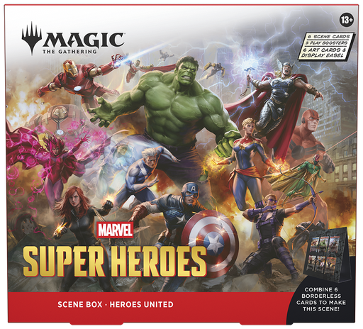 Magic The Gathering Marvel Super Heroes Scene Box/Case - Pastime Sports & Games