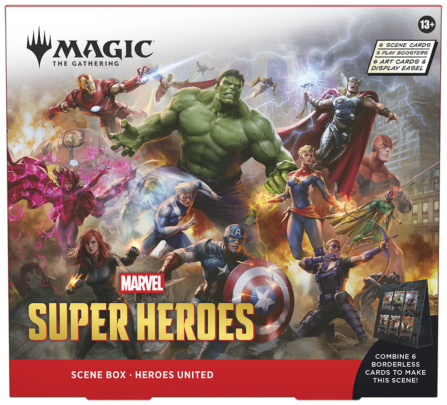 Magic The Gathering Marvel Super Heroes Scene Box/Case - Pastime Sports & Games