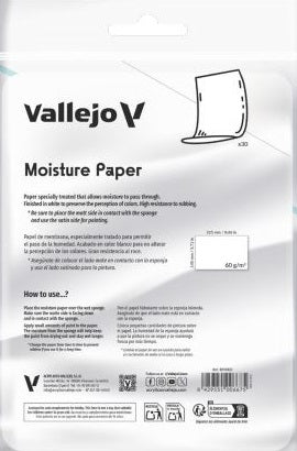 Vallejo Wet Palette Moisture Paper Sheets 30 Count - Pastime Sports & Games