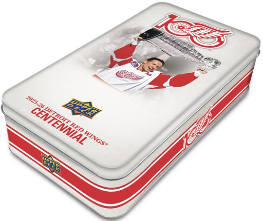 2025/26 Upper Deck Detroit Red Wings Centennial NHL Hockey Hobby Tin/Case - Pastime Sports & Games