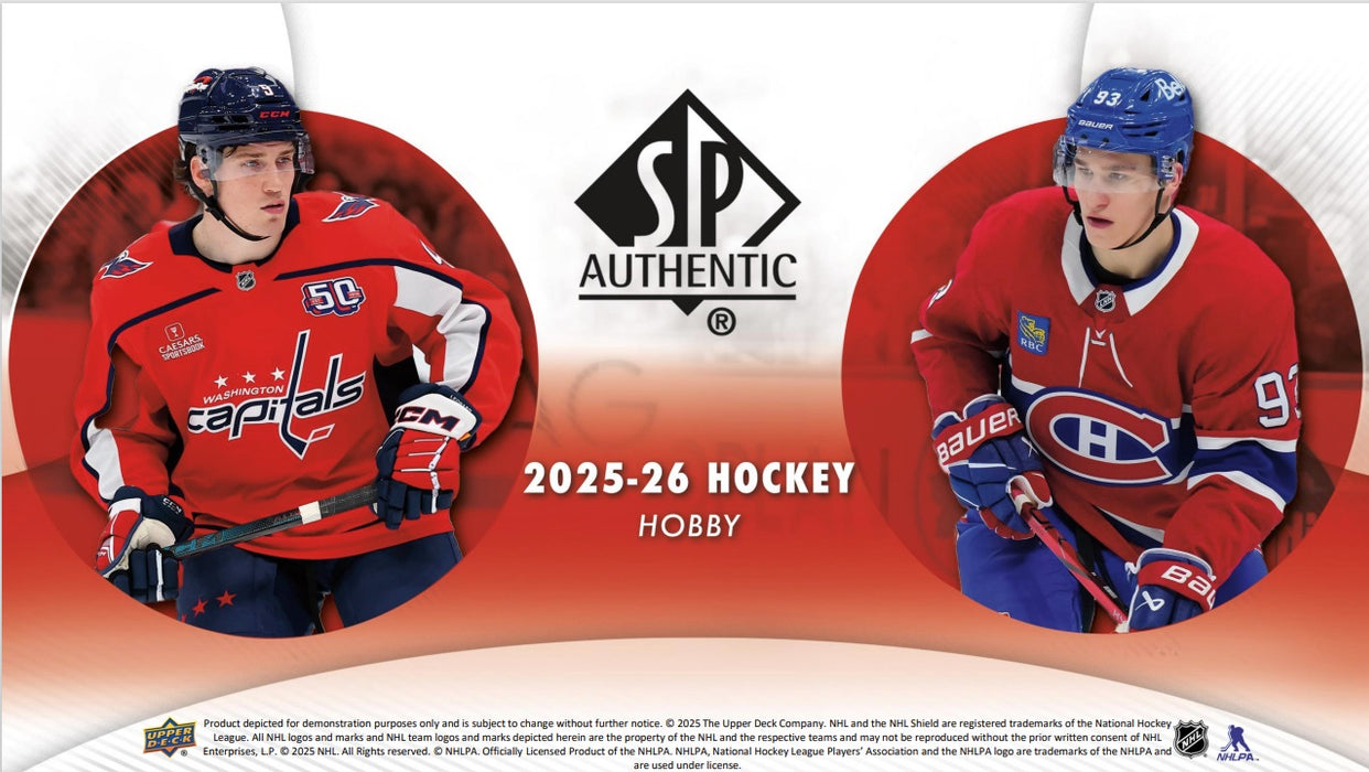 2025/26 Upper Deck SP Authentic NHL Hockey Hobby Box/Case - Pastime Sports & Games