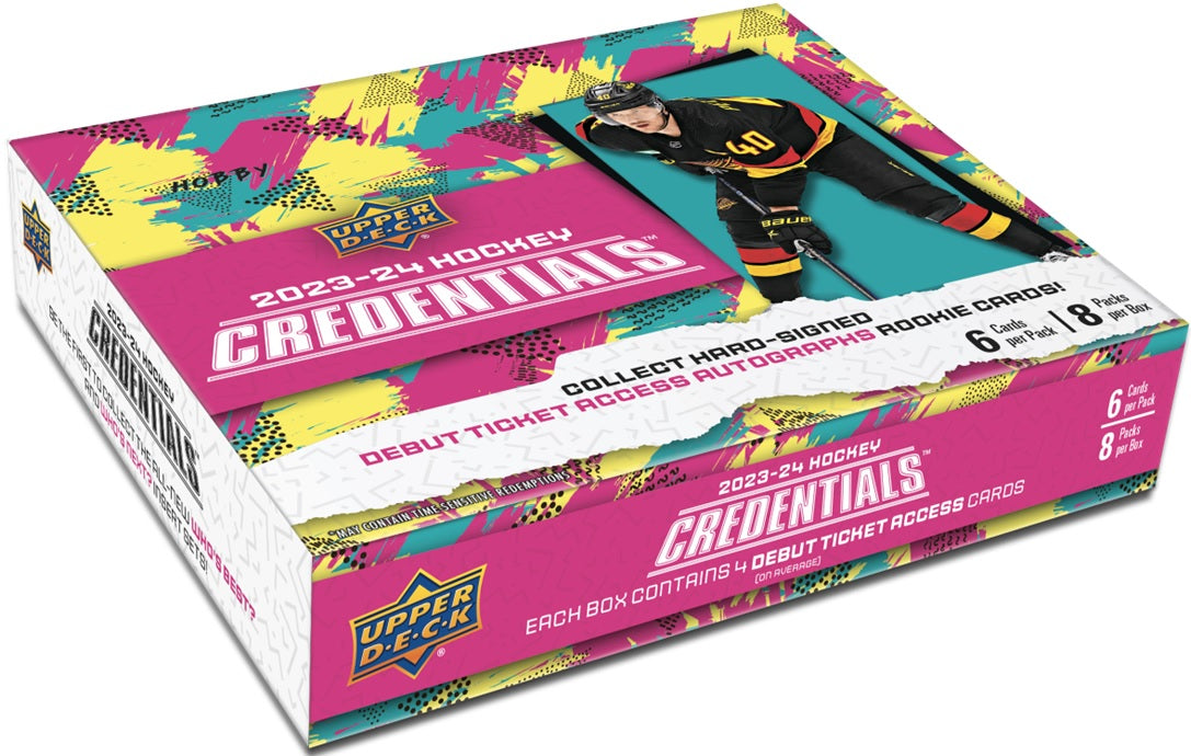 2023/24 Upper Deck Credentials NHL Hockey Hobby Box | Pastime